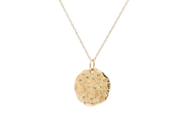 content/products/Estate Piece: Diamond Sagittarius Constellation Pendant Necklace in Yellow Gold (0.15cts TWT)