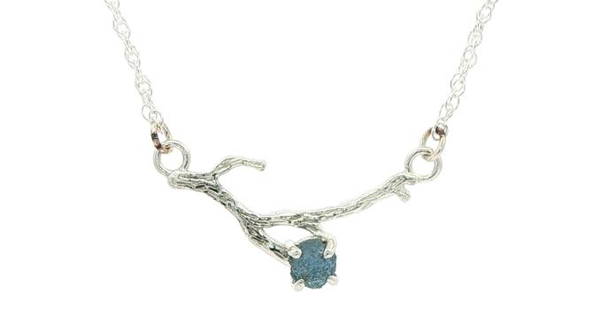 content/products/Blue-Green Raw Montana Sapphire Branch Necklace in Sterling Silver