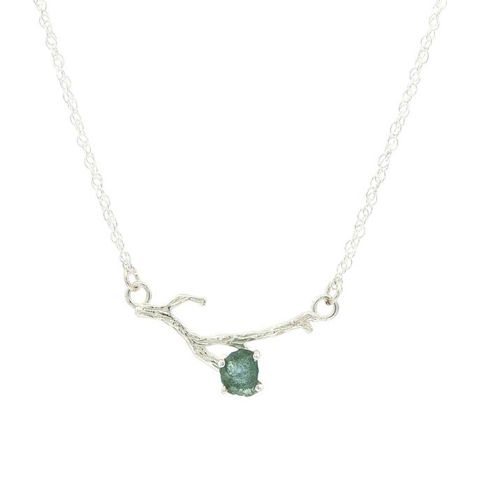 content/products/Blue-Green Raw Montana Sapphire Branch Necklace in Sterling Silver