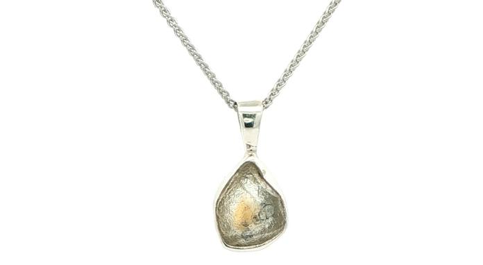 content/products/Bezel-set Raw Pale Yellow-Grey Montana Sapphire Solitaire Necklace in Sterling Silver