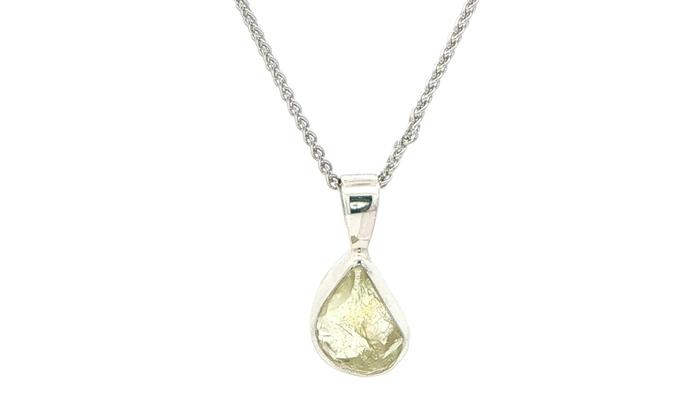 content/products/Bezel-set Raw Pale Yellow Montana Sapphire Solitaire Necklace in Sterling Silver