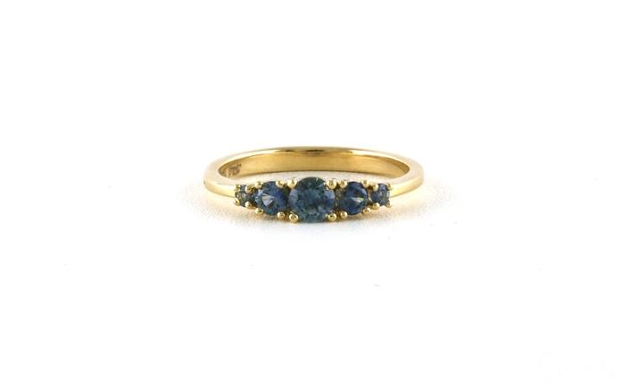 content/products/5-Stone Graduated Montana Sapphire Ring in Yellow Gold (0.66cts TWT)