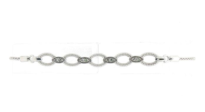 content/products/Textured Oval Link Diamond Chain Bolo Bracelet in Sterling Silver (0.08cts TWT)