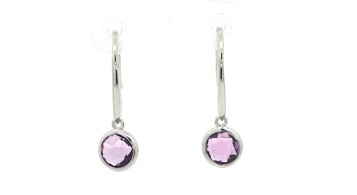 content/products/Amethyst Bezel Drop Earrings in Sterling Silver (1.45cts TWT)