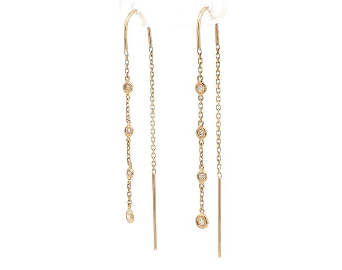 content/products/Station Diamond Dangle Threader Earrings in Yellow Gold (0.10cts TWT)