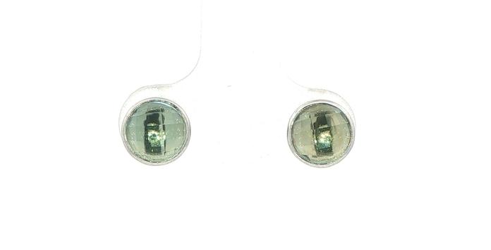 content/products/Round Checkerboard Bezel-Set Aquamarine Stud Earrings in White Gold (1.65cts TWT)