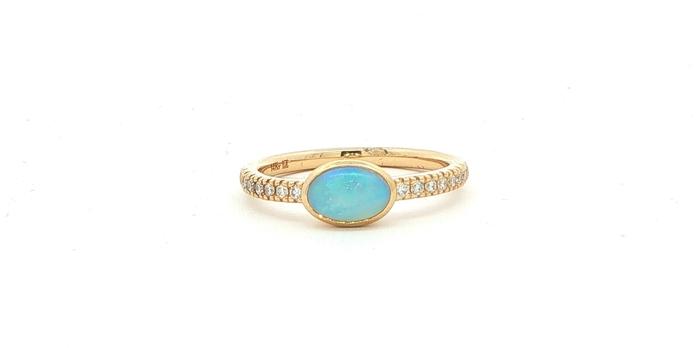 content/products/Bezel-set Oval Opal and Diamond East-West Ring in Yellow Gold (0.72cts TWT)