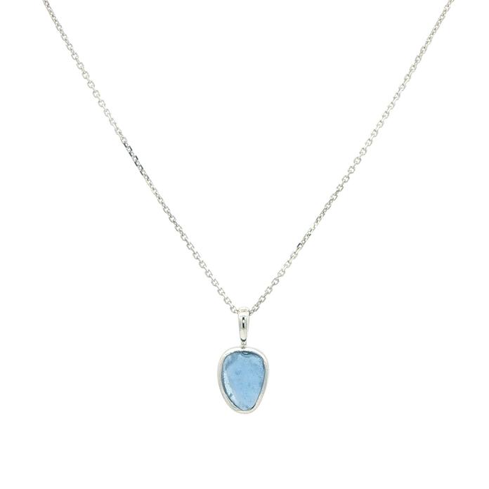 content/products/Raw Montana Yogo Sapphire Bezel Pendant Necklace in White Gold (0.80cts TWT)