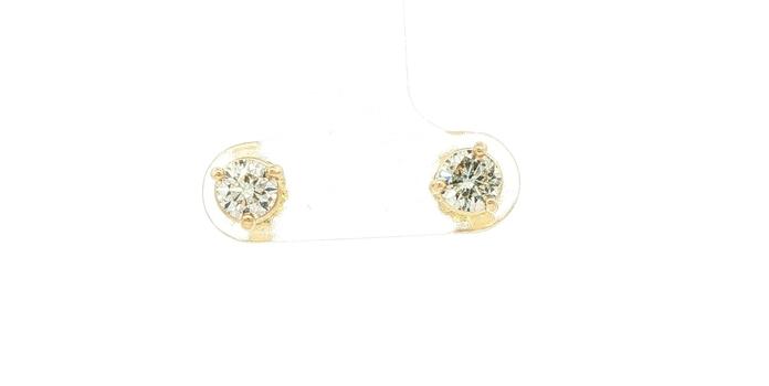 content/products/Round Diamond Stud Earrings in 3-Prong Martini Settings in Yellow Gold (80cts TWT)