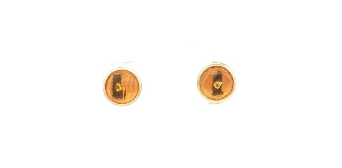 content/products/Bezel-set Checkerboard-cut Citrine Stud Earrings in Yellow Gold (1.62cts TWT)