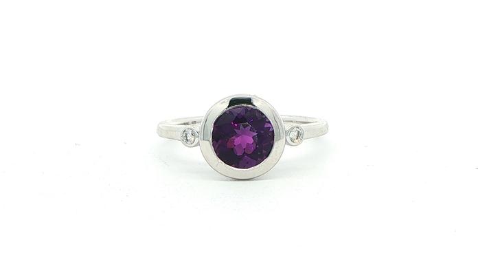 content/products/3-Stone Bezel Set Amethyst and Diamond Ring in White Gold (1.15cts TWT)