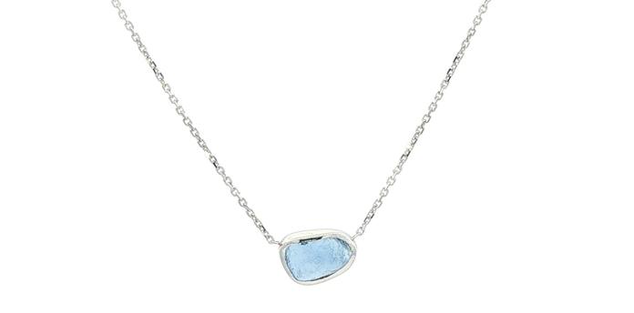 content/products/Raw Montana Yogo Sapphire Bezel Pendant Necklace on Split Chain in White Gold (0.70cts TWT)