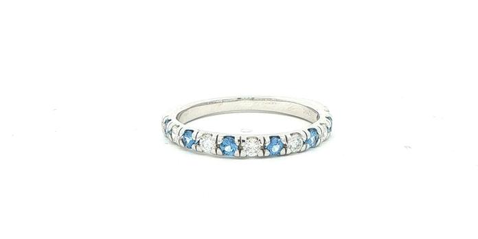 content/products/12-Stone French-set Alternating Montana Yogo Sapphire and Diamond Ring in White Gold (0.48cts TWT)