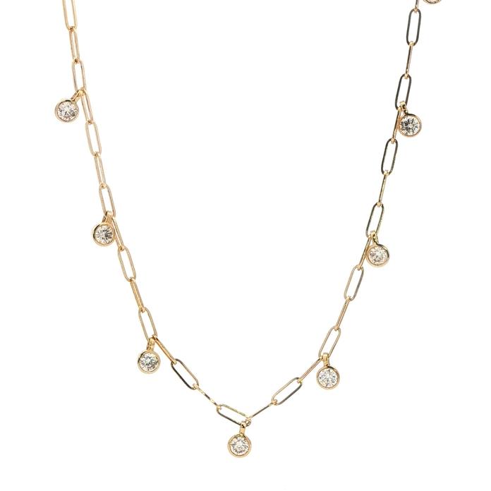 content/products/Bezel-Set Diamond Station Paperclip Chain Necklace in Yellow Gold (1.00cts TWT)