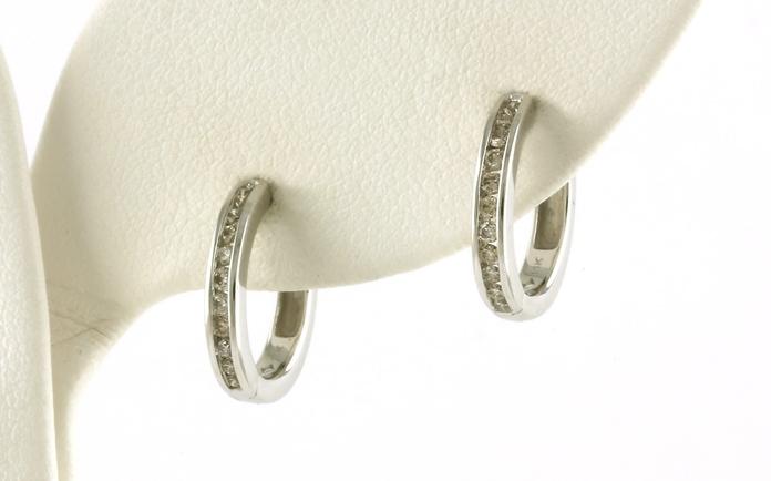 content/products/Petite Diamond Channel-Set Earrings in White Gold (0.25cts TWT)