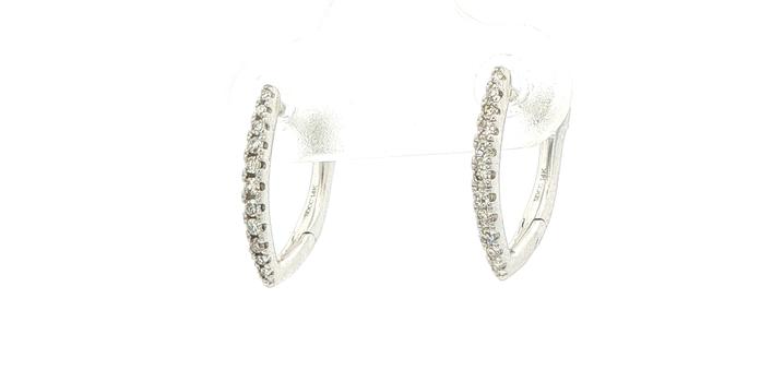 content/products/V-Shaped Diamond Hoop Earrings in White Gold (0.10cts TWT)