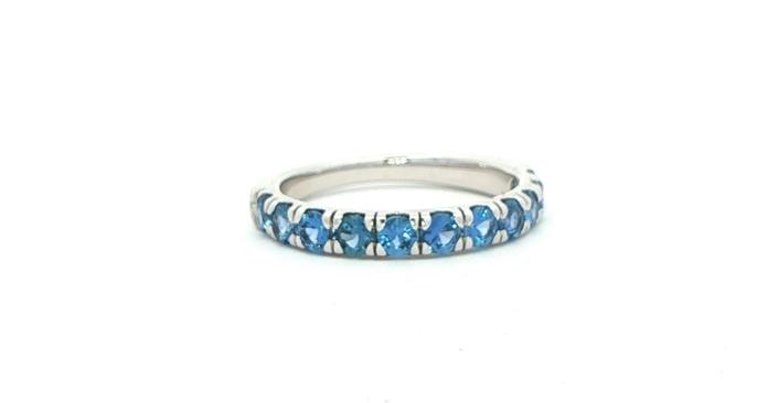 content/products/11 Stone French-set Montana Yogo Sapphire Band in White Gold (0.88cts TWT)