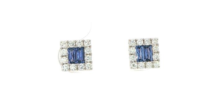 content/products/Double Baguette Montana Yogo Sapphire and Diamond Halo Stud Earrings in White Gold (0.94cts TWT)