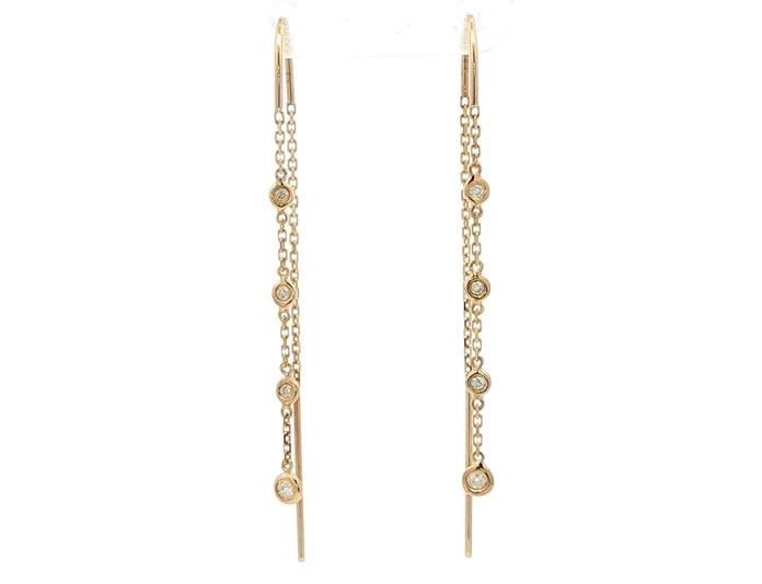 content/products/Station Diamond Dangle Threader Earrings in Yellow Gold (0.10cts TWT)