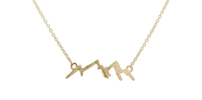 content/products/Textured Mountain Range Pendant Necklace in Yellow Gold
